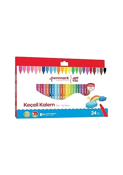 Penmark Süper Yıkanabilir Keçeli Kalem 24'lü Hs