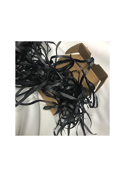 Bisaccia Siyah Kırpıntı Pelür Kağıt Kırpıntısı Renkli Black Shredded Tissue Paper Siyah Kırpık Kağı