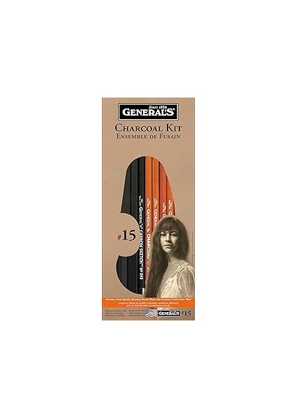 General Pencil-Genel Kalem Kömür Takımı, 12 Parça