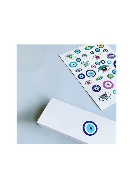 Bimotif Şekilli Sticker, Evil Eye, 1.5x5.5 cm 2 Sayfa