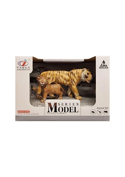 Calimera Toys Hayvan Figürleri Oyuncak Kaplan ve Yavrusu