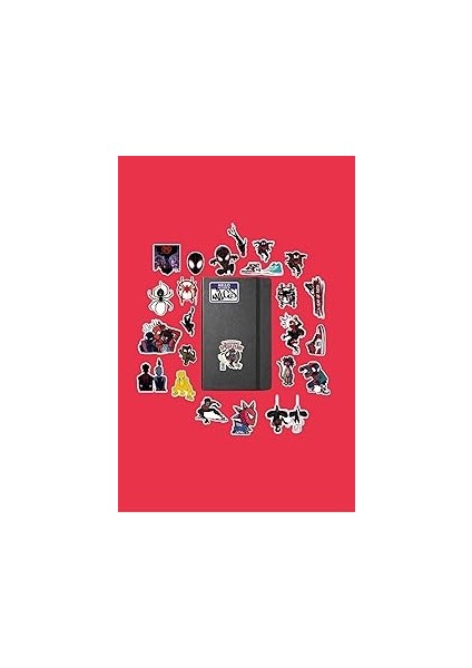 Ms Major Selection Miles Morales Spiderman/bullet Journal Defter Çıkartma Ajanda Laptop Etiket