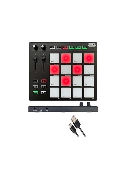 Pad Controller-16 Stüdyo Midi Pad Controller (48 Adet Pad Bankası)