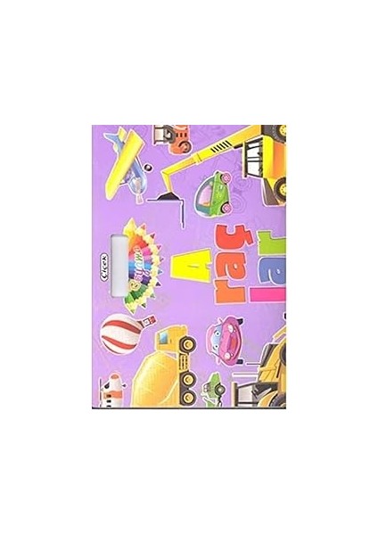 Çanta Boyama Çıkartmalı Kitap Araçlar