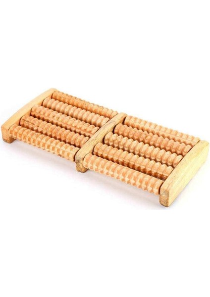 Ahşap 10 Dönerli Çiftli Bölmeli Ayak Masaj Aleti