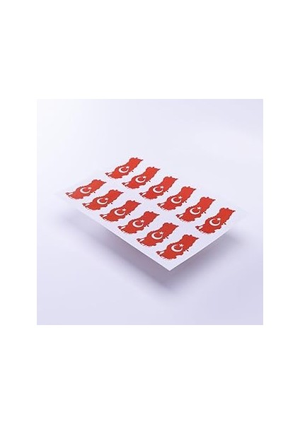 Bimotif Türkiye Haritası Temalı Sticker, A5 2 Adet