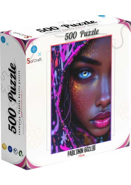 500 Parça Puzzle Renklerin Sessiz Yolcusu Kaplumbağa