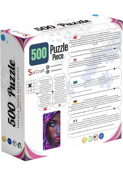 500 Parça Puzzle Renklerin Sessiz Yolcusu Kaplumbağa