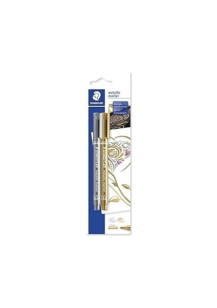 Staedtler 8323S Bk2 Metalik Markör 2'li Set