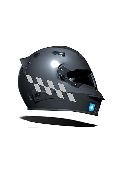 Damalı Kask Motosiklet Sticker Takımı Reflektif, Floresan, Parlak Düz, Renkler Çınar Extreme