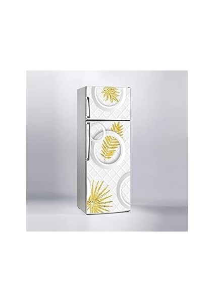 Buzdolabı Sticker Kaplama Dolap Kaplama Etiketi 3D Altın Yaprak