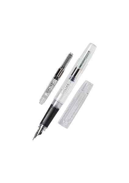 Online Dolma Kalem Bachelor, Şeffaf Dolma Kalem, Iridyum Kalem F, Standart Mürekkep Kartuşları Için