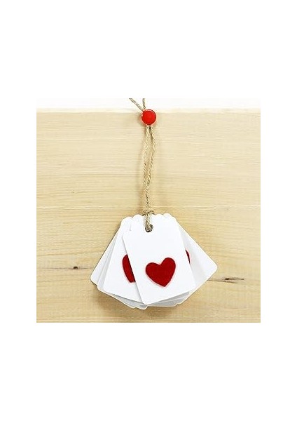 Bimotif Etiket, Keçe Kalpli 5 Adet