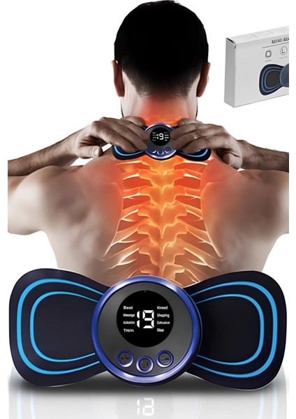 LCD Ekranlı Şarjlı Kelebek Masaj Bandı, 8 Modlu Kas Stimülatörü fiyatları