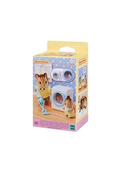 Sylvanian Families 5445 Çamaşır Makinası ve Elektrikli Süpürge, Renkli