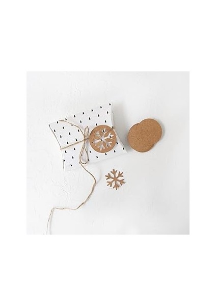 Bimotif Etiket, Kar 20 Adet (Kraft)