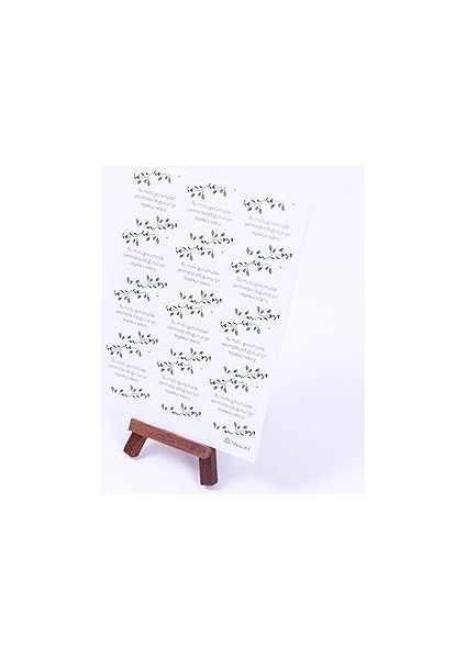 Bimotif Davet, Teşekkür Sticker Seti, A5 2 Sayfa