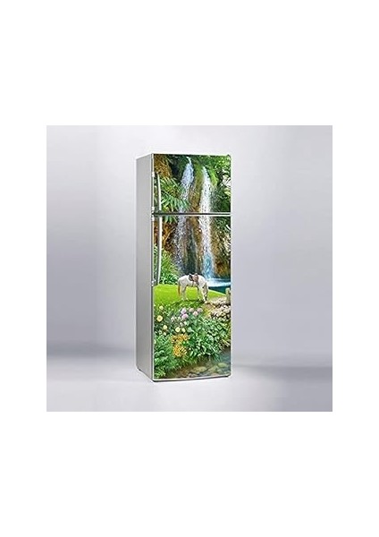 Buzdolabı Sticker Kaplama Dolap Kaplama Etiketi Şelale At