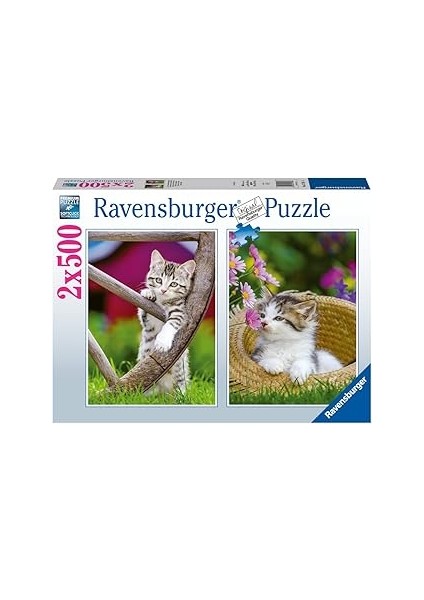 Ravensburger 2X500 Parçalı Puzzle Köyde Kediler