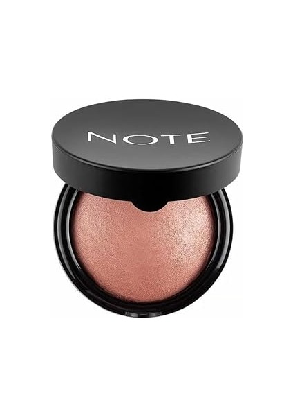 Note Baked Blusher 03 Oriental Pink Işıltılı Fırınlanmış Toz Allık