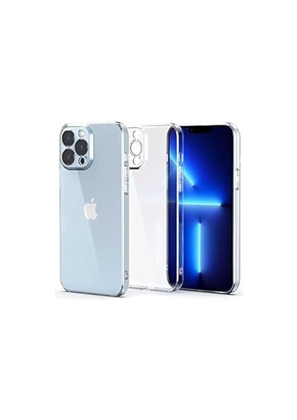 Zore Ile Uyumlu Iphone 13 Pro Kılıf Fizy Kapak, Renksiz