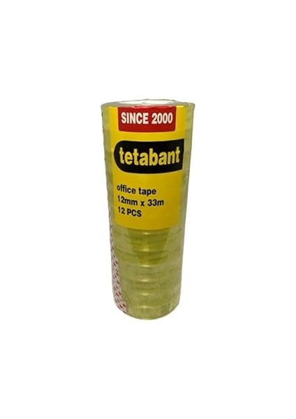 Tetabant 12 mm x 33 M Kirtasi̇ye Banti-12 Adet