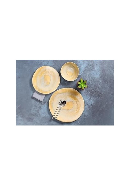 Stoneware Pearl 3 Parça Tek Kişilik Yemek Takımı