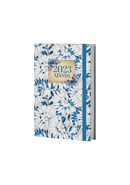 Halk Kitabevi Mor Beyaz Bahçe 2023 Ajanda, 13.5X21CM, 128 Sayfa, Ciltli