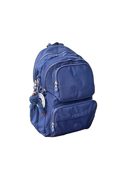 Unisex Sırt Çantası Crinkle Suya Dayanıklı Kumaş Laptop Bölmeli Seyahat Çantası Spor Çanta, 14 Inç