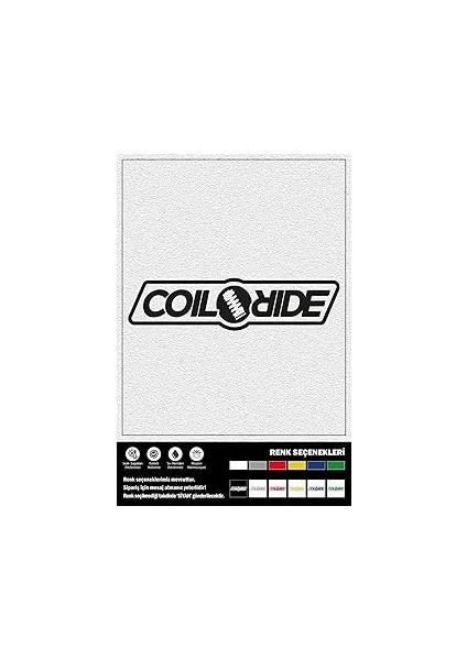 Coil Ride Sticker 30 x 7 cm