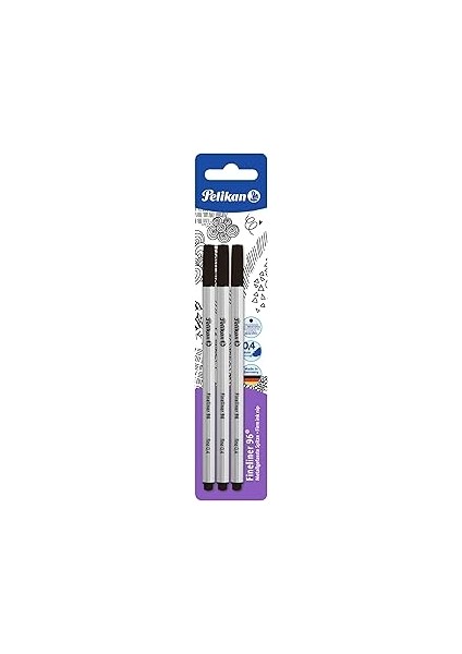 Pelikan Fineliner 96, 3 Adet Blister Ambalajda