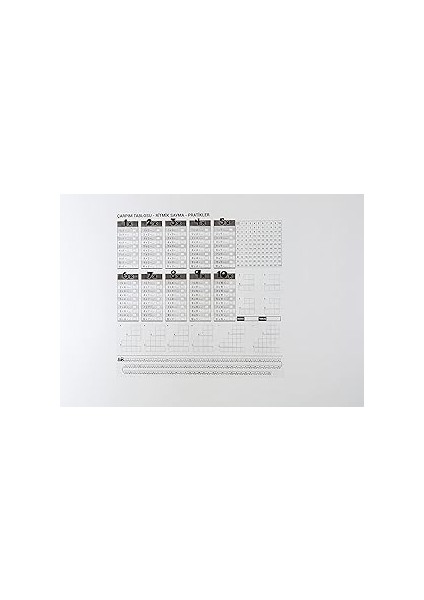 Fark Tanıtım Çarpım Tablosu Elektrostatik Akıllı Kağıt Yazı Tahtası (100 cm x 100 Cm)