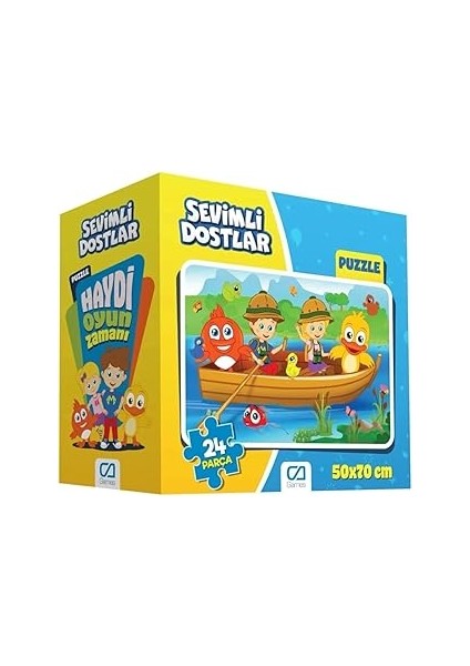 Ca Games Sevimli Dostlar Lisanslı 24 Parça 50X70CM Yer-Zemin Puzzle Yapboz Serisi