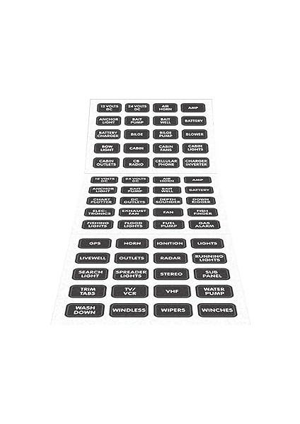 Blue Sea Systems Black 60 Label Set