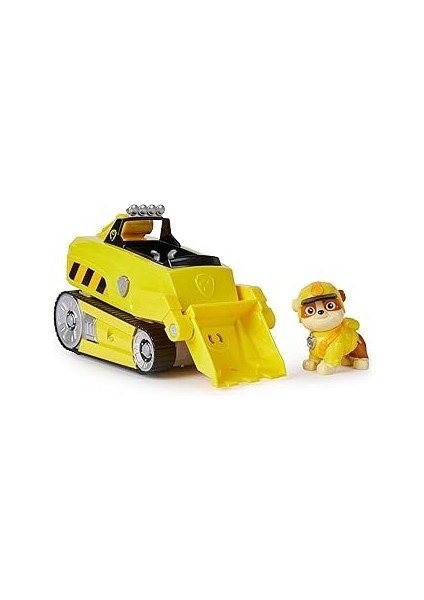 Paw Patrol Jungle Pups Rubble Figürlü Gergedan Aracı (Temel Araç), 3 Yaşından Büyük Çocuklar O