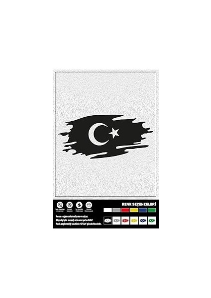 Bayrak Sticker 15 x 7 cm