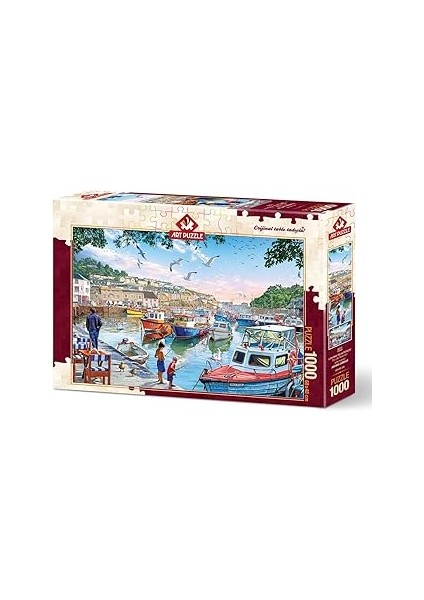 Art Puzzle Limandaki Küçük Balıkçılar 1000 Parça Puzzle