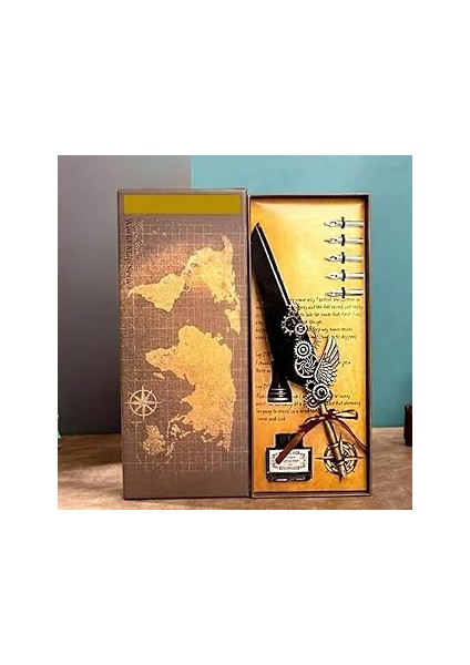 Mekanik Kuş Tüyü Divit Kalem Seti