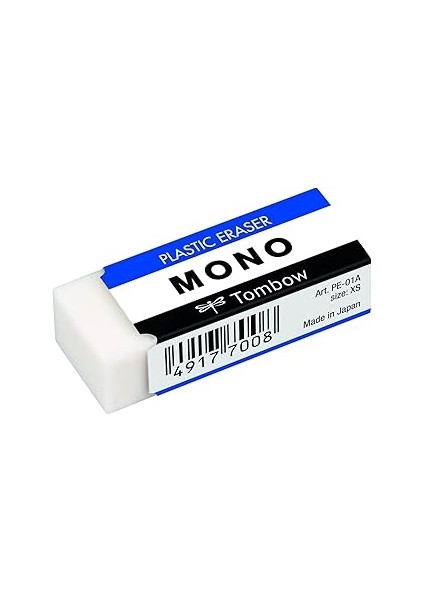 Tombow Mono Silgi, 17X11X43MM, Beyaz