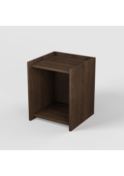 Elbin Komodin | 40 cm - 2 Raflı Ceviz Renkli