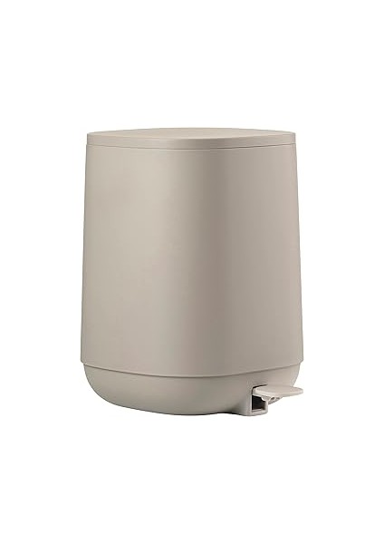 Zone Denmark Time Banyo Çöp Kutusu, Küçük Kozmetik Kovası, Kapaklı Çöp Kutusu, Çap 20,8 Cm, Yü