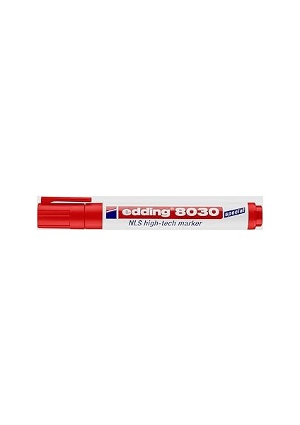 Edding 8030 Nls Yüksek Teknoloji Markörü - Kırmızı - 1 Kalem - 1,5-3 mm Yuvarluk Uç