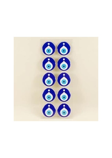 Parti̇ Vi̇tri̇ni̇ Nazar Boncuğu Sticker 10 Adet 2.8 cm x 2.9 cm