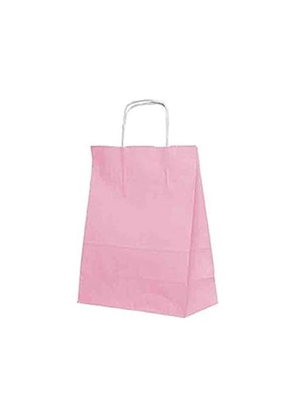 Kullan At Market Roll-Up Kraft Çanta Pembe Büyük Boy 31X41CM 25'li