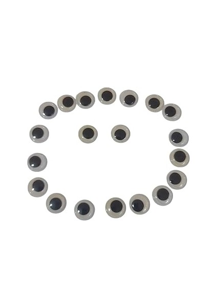 Takaloğlu El Sanatları Hareketli Yapışkan Gözler Seti Siyah