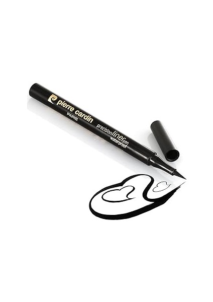 Pierre Cardin Precısıon Lıner Pen Waterproof- Mürekkep Etkili, Su Geçirmez Göz Sürmesi -Eyeliner-Si