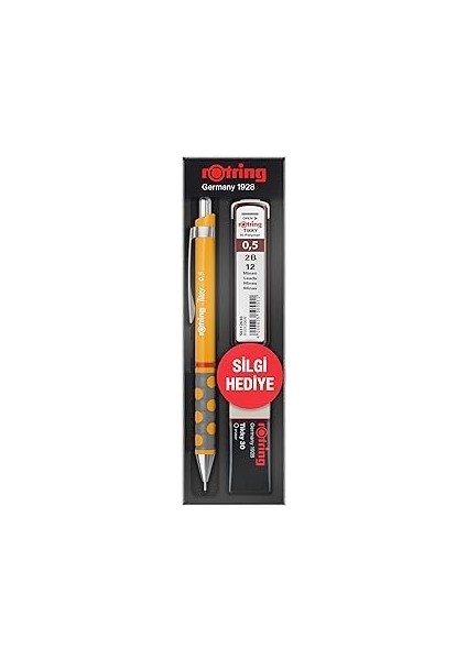 Rotring Tikky Rd 0.5+Min Silgi Hediyeli - Mango Turuncu