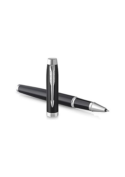 Parker Im Tükenmez Kalem, Mat Siyah Krom Süs Parçaları, Siyah Mürekkepli Ince Uç, Hediye Kutusu