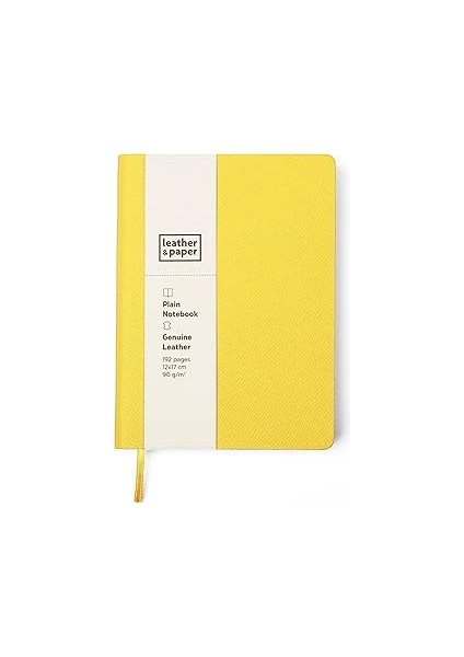 Leather & Paper LP0573 Defter, Sarı, Çizgisiz