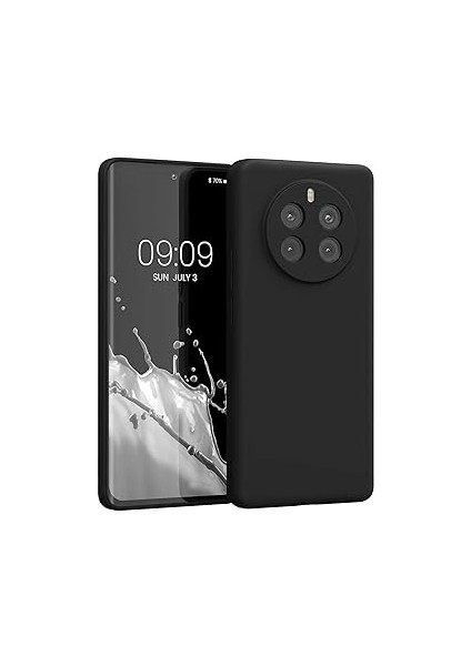 Microsonic Matte Silicone Realme 12 Pro Plus Kılıf Siyah [realme 12 Pro Plus ile Uyumlu Kılıf - Siy